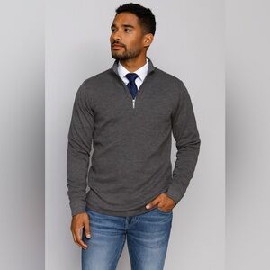 Men’s Premium Quarter-Zip Sweater — Dress-Shirt Ready, Modern & Professional